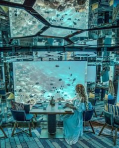 underwater restaurant in maldives 