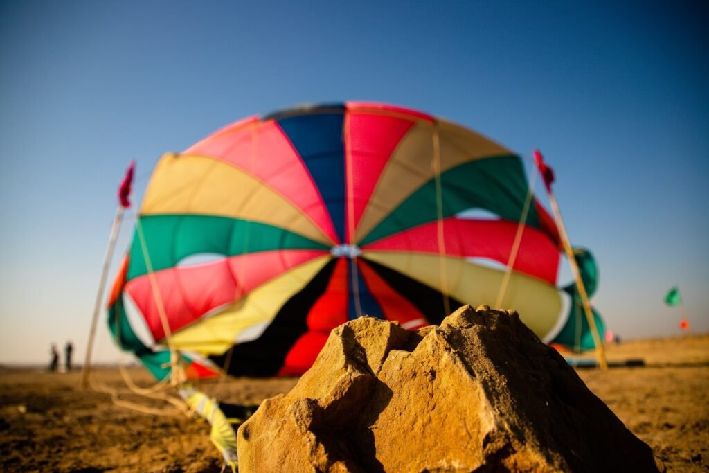 Hot air balloon in Rajasthan