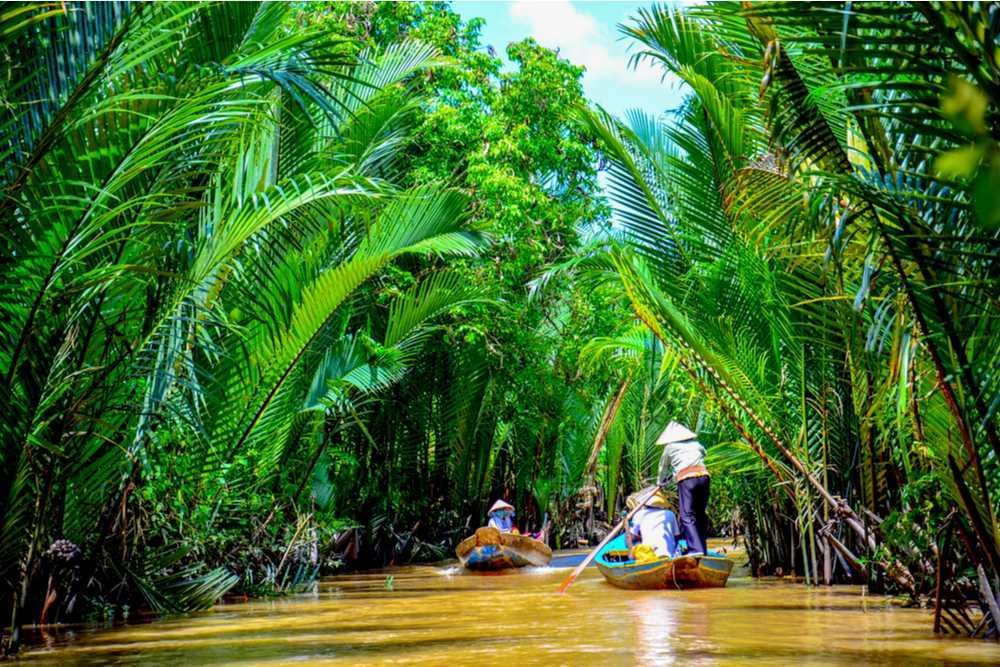 Mekong Delta in Vietnam in September