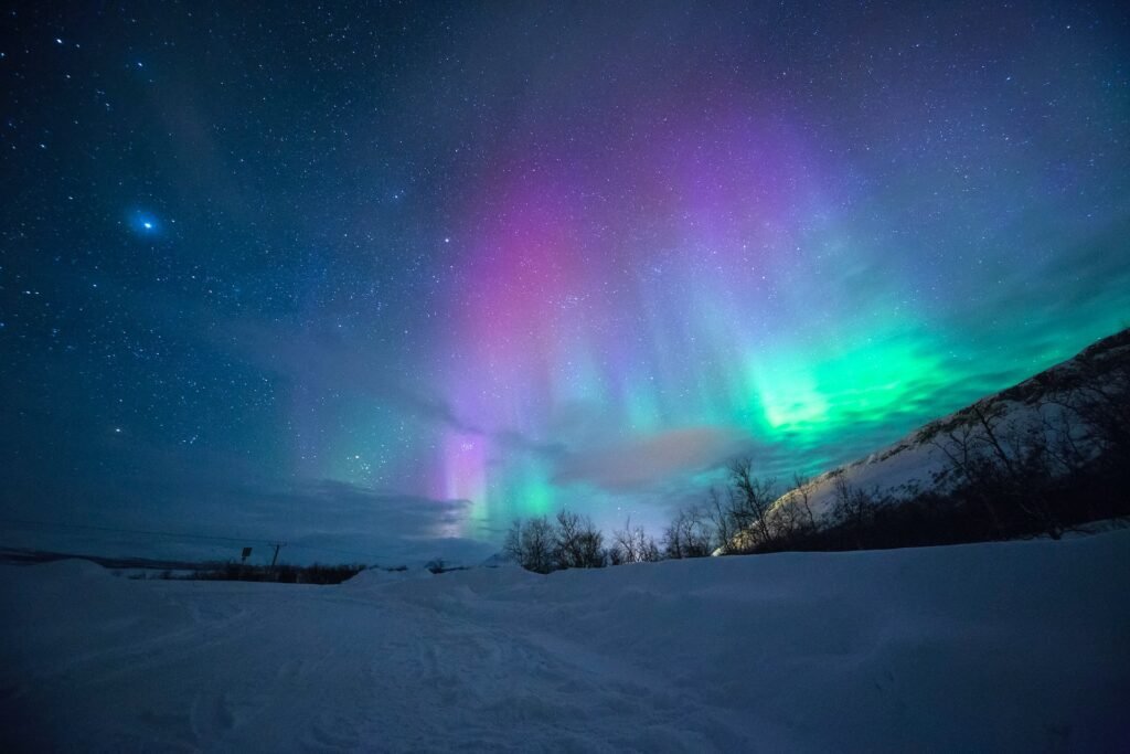 Northern Lights in Tromsø in Norway in March