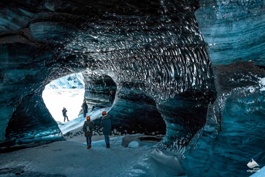The Crystal Ice Cave in Vatnajokull National Park